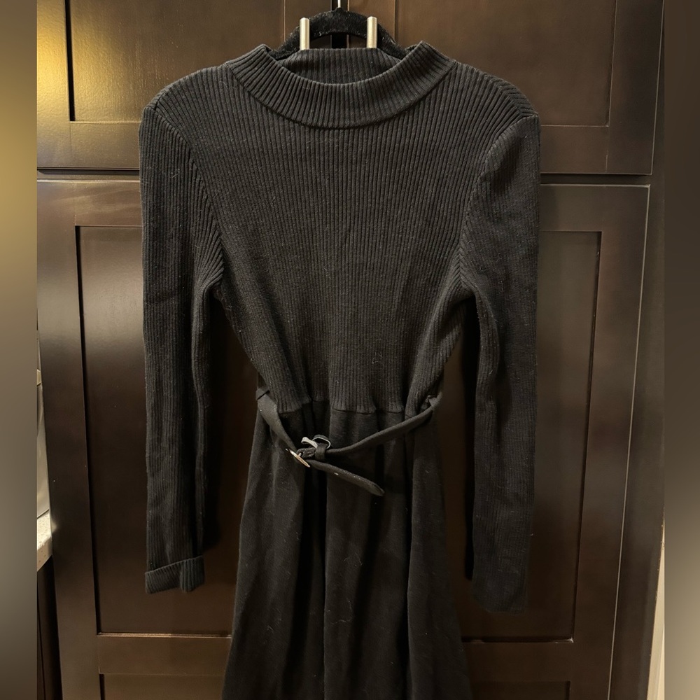 Free People French Girl Sweater Dress Black Size M - Picture 7 of 9